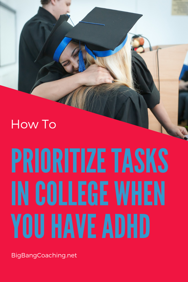 How to prioritize tasks for College Students with #ADHD, Just 5 percent of college students with ADHD will graduate, versus 41 percent of their non-ADHD peers, according to a 2008 report in the The Journal of Learning. For many college students, ADHD coaching can mean the difference between success and failure for students with ADHD.