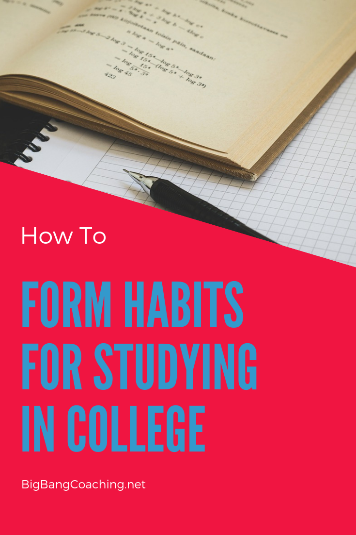 Habit Building for Studying in College with ADHD, How to create good study habits, #studying #habits